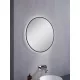 Arezzo design Sharon kerek LED tükör 60 cm, fekete AR-168121