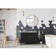 Arezzo design Sharon kerek LED tükör 80 cm, fekete AR-168122