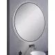 Arezzo design Sharon kerek LED tükör 100 cm, fekete AR-168123
