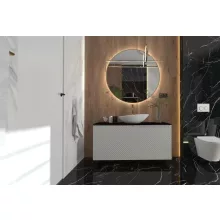   Arezzo design Sharon kerek LED tükör 100 cm, arany AR-168129