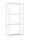 Arezzo design Monterey függőpolc üveggel 40x80 cm, matt fehér AR-168187