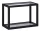 Arezzo design Monterey függőpolc üveggel 40 cm, fekete AR-168188