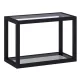 Arezzo design Monterey függőpolc üveggel 40 cm, fekete AR-168188