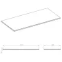 Arezzo design márványpult 141x46 cm, matt beige AR-168219