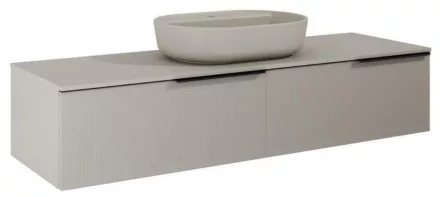 Arezzo design márványpult 160x46 cm, matt beige AR-168220