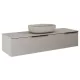 Arezzo design márványpult 160x46 cm, matt beige AR-168220