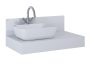 Arezzo design márvány fali panel 80x20 cm,  matt világosszürke AR-168257