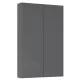 Arezzo design univerzális felsőszekrény 50x80 cm, magasfényű antracit AR-168307