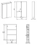 Arezzo design univerzális felsőszekrény 50x80 cm, magasfényű fekete AR-168308