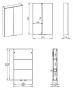 Arezzo design univerzális felsőszekrény 50x80 cm, canela tölgy AR-168309