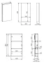 Arezzo design univerzális felsőszekrény 40x80 cm, matt fehér AR-168322