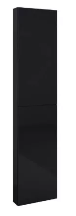 Arezzo design univerzális állószekrény 40x180 cm, magasfényű fekete AR-168326