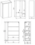 Arezzo design univerzális felsőszekrény 60x100 cm, magasfényű fekete AR-168342