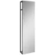 Arezzo design Nebo tükör tölgy polccal 50x190 cm, matt fekete AR-168366