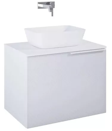 Arezzo design Malibu matt fehér alsószekrény 1+1 fiók, 70 cm AR-168380