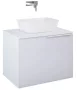Arezzo design Malibu matt fehér alsószekrény 1+1 fiók, 70 cm AR-168380