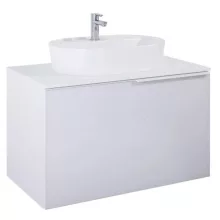   Arezzo design Malibu matt fehér alsószekrény 1+1 fiók, 90 cm AR-168381