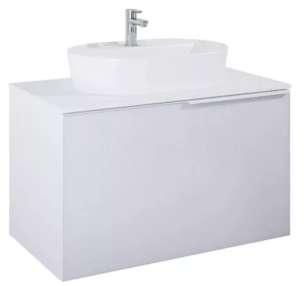 Arezzo design Malibu matt fehér alsószekrény 1+1 fiók, 90 cm AR-168381