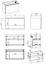 Arezzo design Malibu matt fehér alsószekrény 1+1 fiók, 90 cm AR-168381