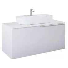   Arezzo design Malibu matt fehér alsószekrény 1+1 fiók, 120 cm AR-168382