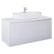 Arezzo design Malibu matt fehér alsószekrény 1+1 fiók, 120 cm AR-168382
