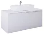 Arezzo design Malibu matt fehér alsószekrény 1+1 fiók, 120 cm AR-168382