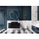 Arezzo design Malibu matt fekete alsószekrény 1+1 fiók, 120 cm AR-168388