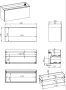 Arezzo design Malibu matt fekete alsószekrény 1+1 fiók, 120 cm AR-168388