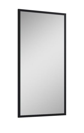 Arezzo design hosszú keretes tükör 50x100 cm, fekete AR-168411