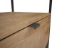 Arezzo design Nebo alsószekrény 80x45,5 cm, 1 fiókkal, canela tölgy, matt fekete AR-168432SET