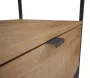 Arezzo design Nebo alsószekrény 80x45,5 cm, 1 fiókkal, canela tölgy, matt fekete AR-168432SET