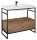 Arezzo design Nebo alsószekrény 100x45,5 cm, 1 fiókkal, canela tölgy, matt fekete AR-168433SET