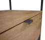 Arezzo design Nebo alsószekrény 100x45,5 cm, 1 fiókkal, canela tölgy, matt fekete AR-168433SET