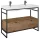 Arezzo design Nebo alsószekrény 120x45,5 cm, 2 fiókkal, canela tölgy, matt fekete AR-168434SET