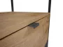 Arezzo design Nebo alsószekrény 120x45,5 cm, 2 fiókkal, canela tölgy, matt fekete AR-168434SET