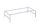 Arezzo design Monterey 80 cm fém tartó keret lábakkal, matt fehér AR-168436