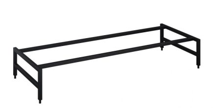Arezzo design Monterey 120 cm  fém tartó keret lábakkal, matt fekete  AR-168442