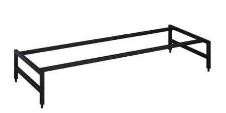 Arezzo design Monterey 120 cm fém tartó keret lábakkal, matt fekete AR-168442