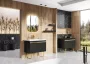 Arezzo design univerzális polc 40 cm, matt fekete AR-168449