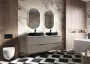 Arezzo design Sharon ovális LED tükör 52x92 cm, fekete AR-168462