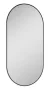 Arezzo design Sharon ovális LED tükör 52x92 cm, fekete AR-168462