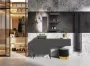 Arezzo design Sharon ovális LED tükör 52x92 cm, arany AR-168463