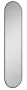 Arezzo design Sharon ovális LED tükör 35x150 cm, fekete AR-168505