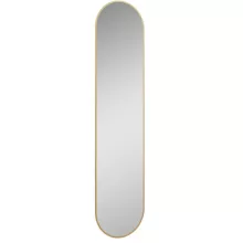  Arezzo design Sharon ovális LED tükör 35x150 cm, arany AR-168507