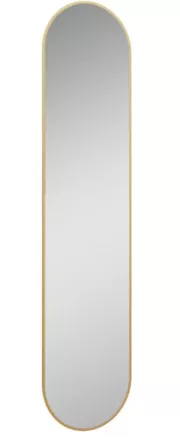 Arezzo design Sharon ovális LED tükör 35x150 cm, arany AR-168507