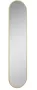 Arezzo design Sharon ovális LED tükör 35x150 cm, arany AR-168507