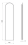 Arezzo design Sharon aszimmetrikus LED tükör 35x150 cm, arany AR-168510