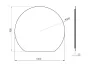 Arezzo design Ovális Led tükö 100x90 cm, nikkel AR-168512