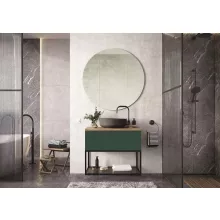   Arezzo design Monterey 60 alsószekrény szifonkivágással, 1 fiókkal, matt zöld AR-168558
