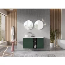   Arezzo design Monterey 60 alsószekrény szifonkivágással, 2 fiókkal, matt zöld AR-168559
